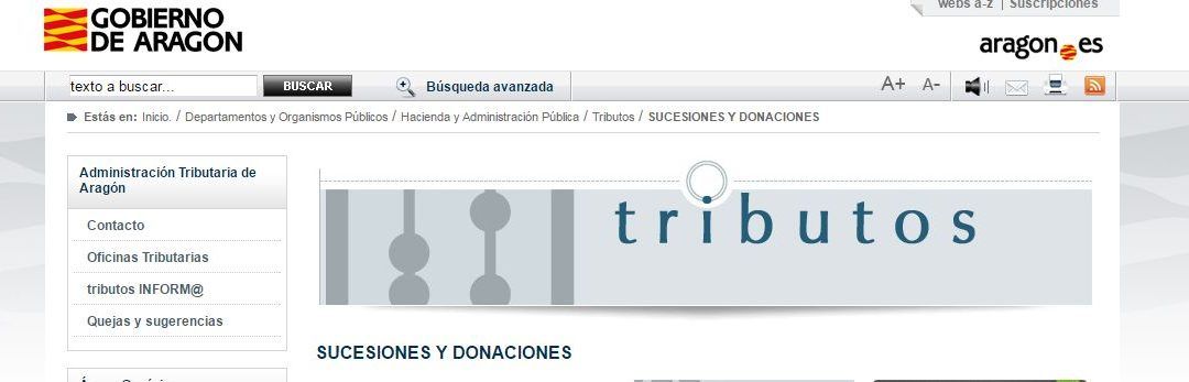 Nueva modificación del Impuesto de Sucesiones y Donaciones en Aragón